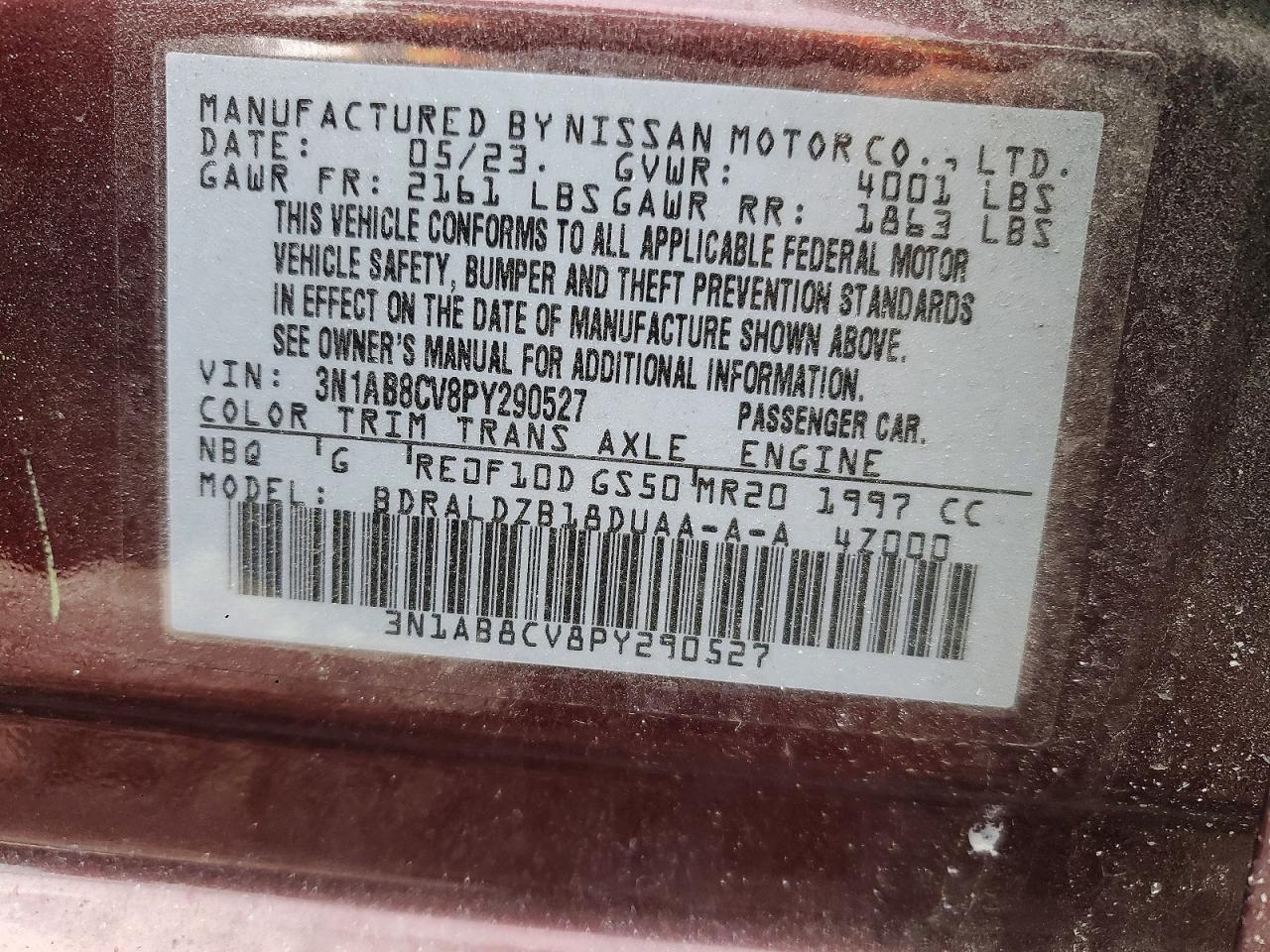 2023 NISSAN SENTRA SV photo 23