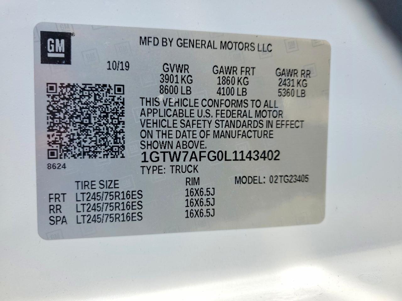 2020 GMC SAVANA G2500 photo 34
