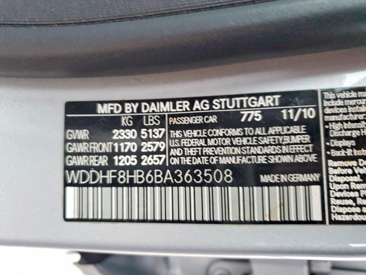 2011 MERCEDES-BENZ E 350 4MATIC photo 13