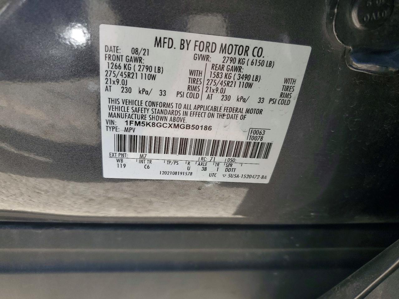 2021 FORD EXPLORER ST photo 27