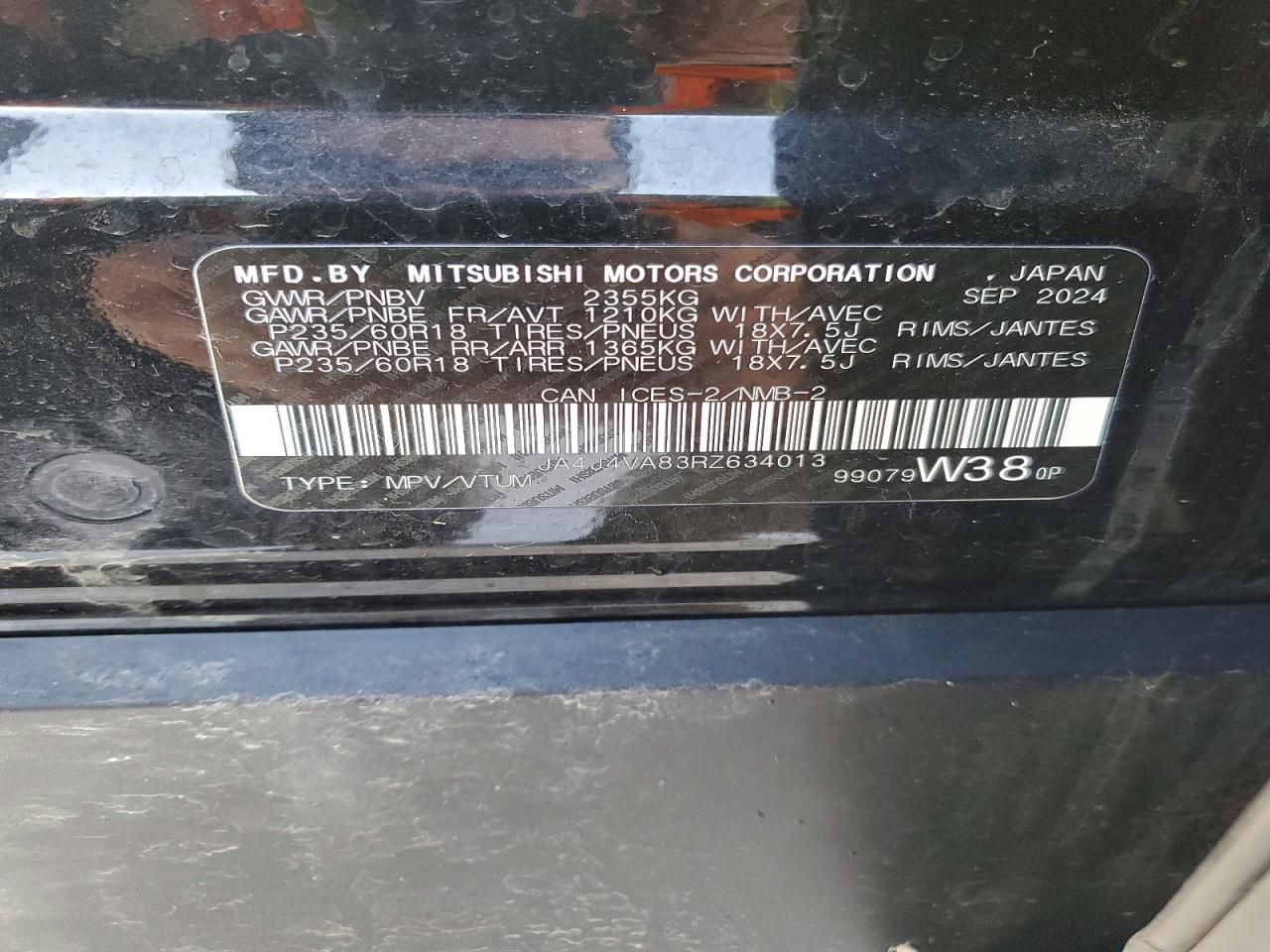 2024 MITSUBISHI OUTLANDER SE photo 13