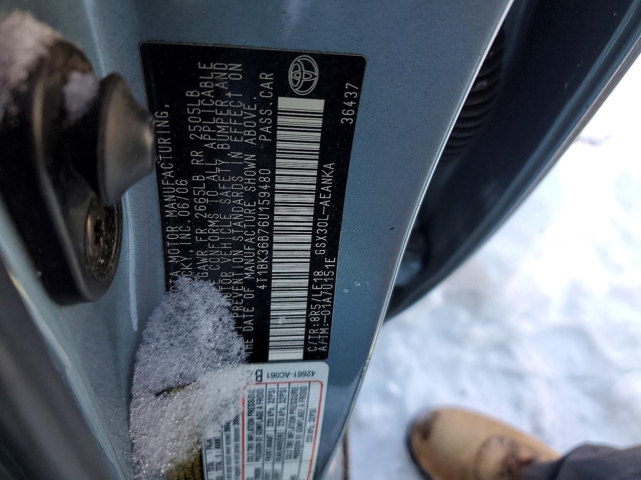 2006 TOYOTA AVALON XL photo 34