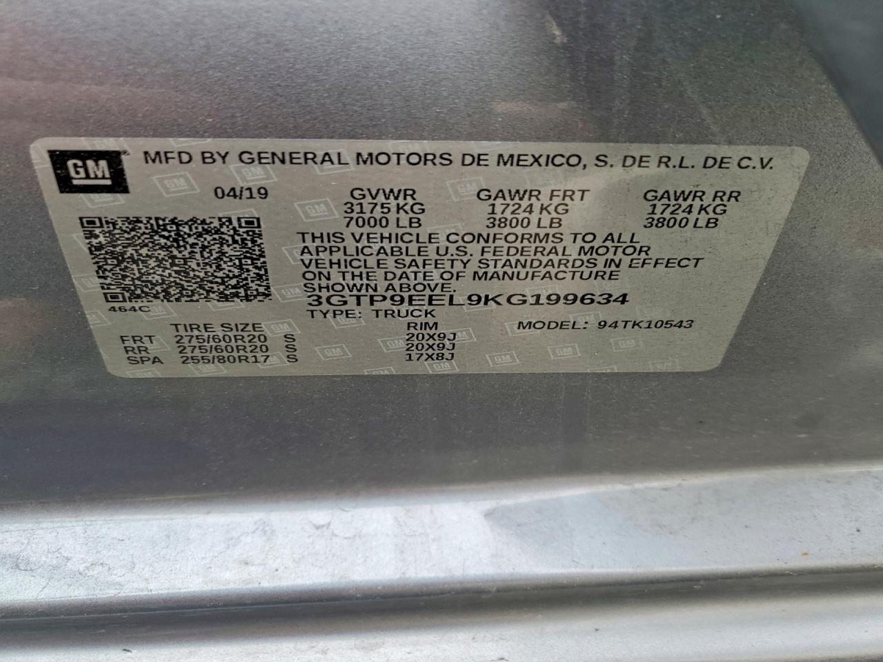 2019 GMC SIERRA K1500 AT4 photo 12