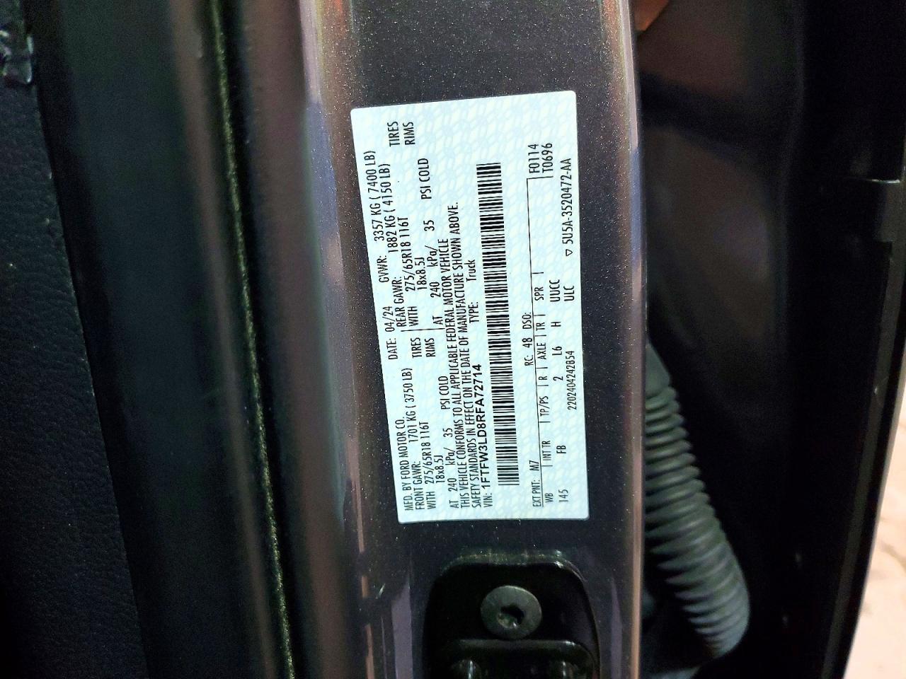 2024 FORD F150 XLT photo 34