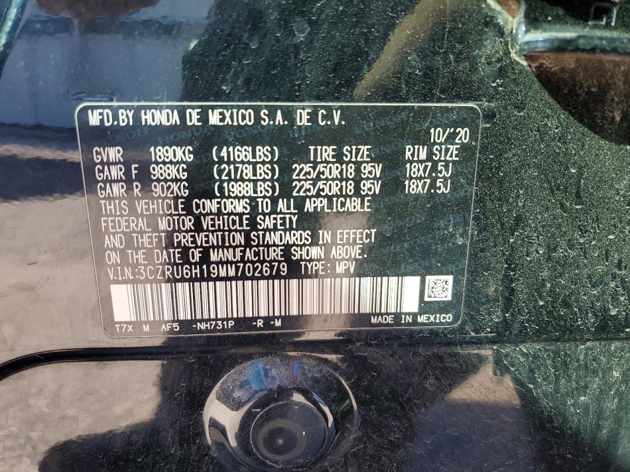 2021 HONDA HR-V SPORT photo 25