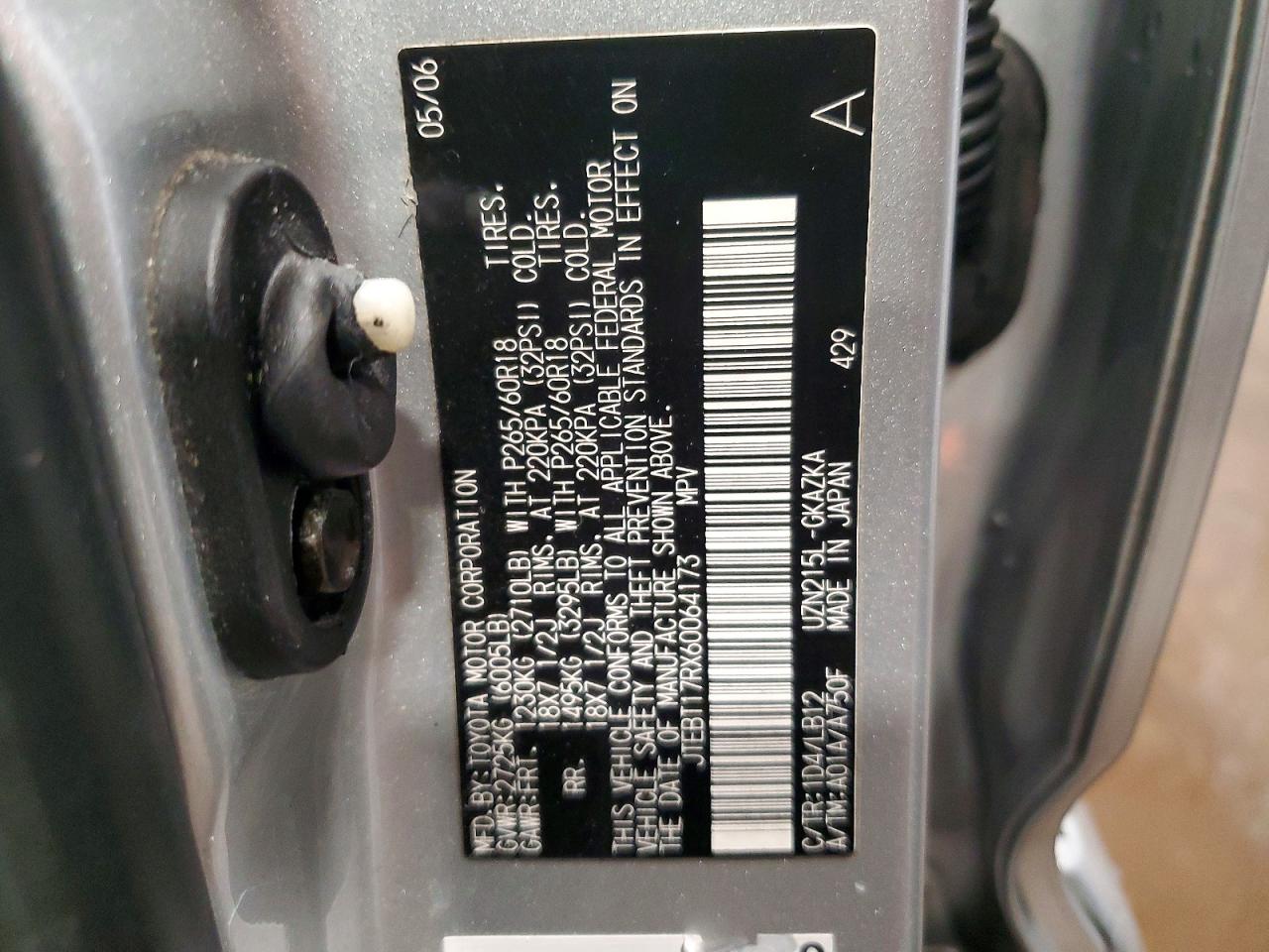 2006 TOYOTA 4RUNNER LIMITED photo 13