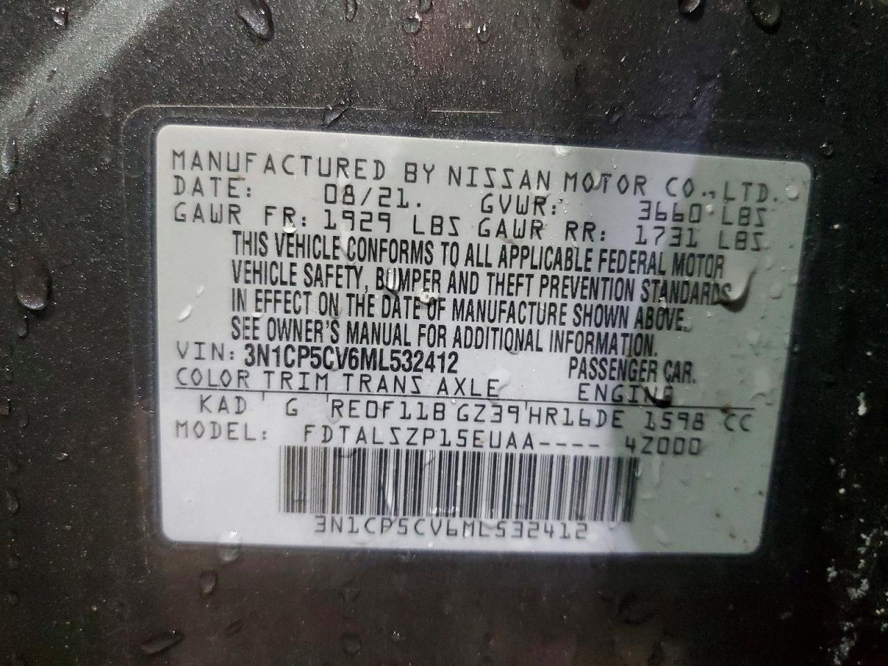 2021 NISSAN KICKS SV photo 40