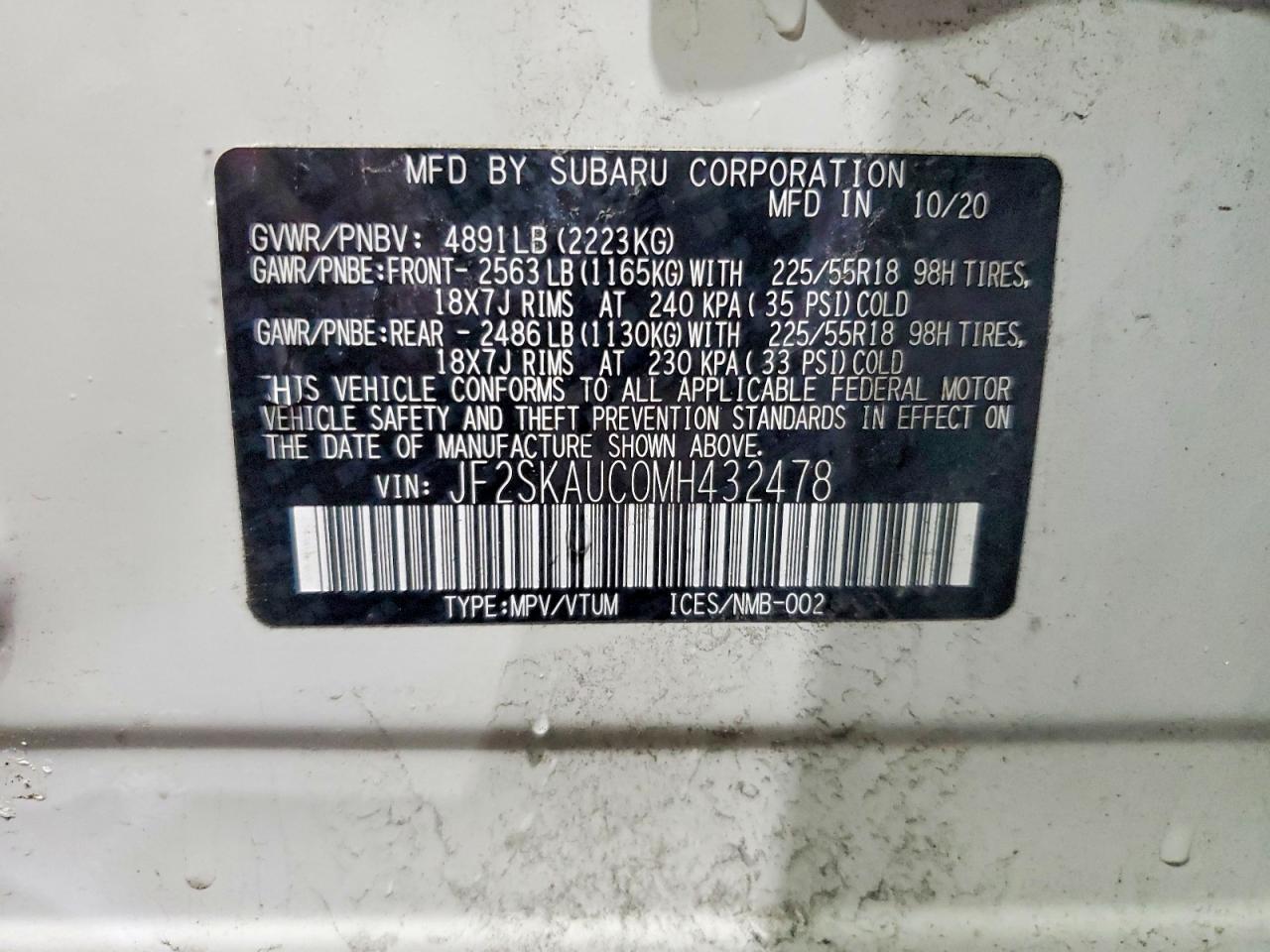 2021 SUBARU FORESTER LIMITED photo 40