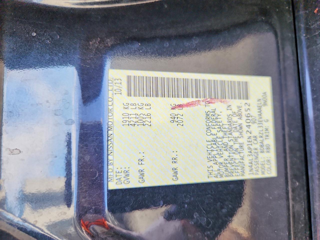 2014 NISSAN ALTIMA photo 23