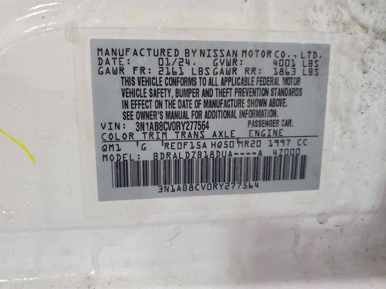 2024 NISSAN SENTRA SV photo 12