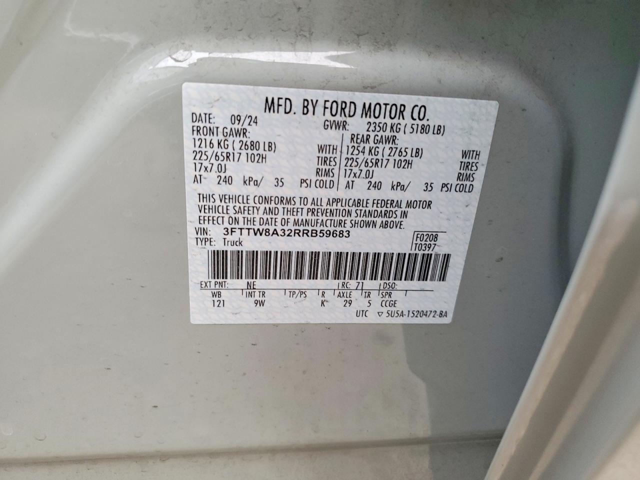 2024 FORD MAVERICK XL photo 12