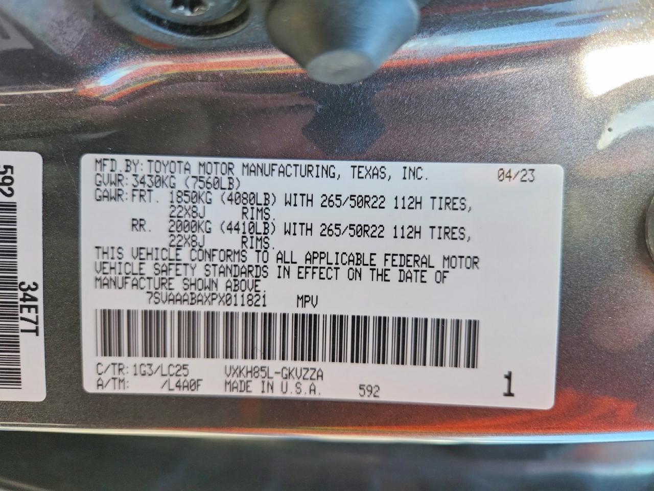 2023 TOYOTA SEQUOIA SR5 photo 13