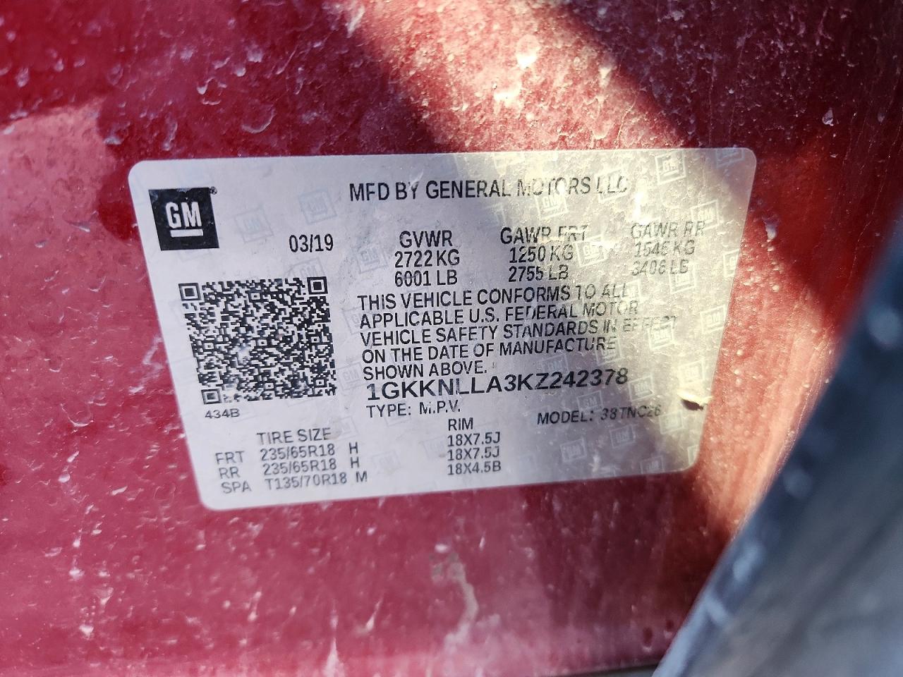 2019 GMC ACADIA SLE photo 37