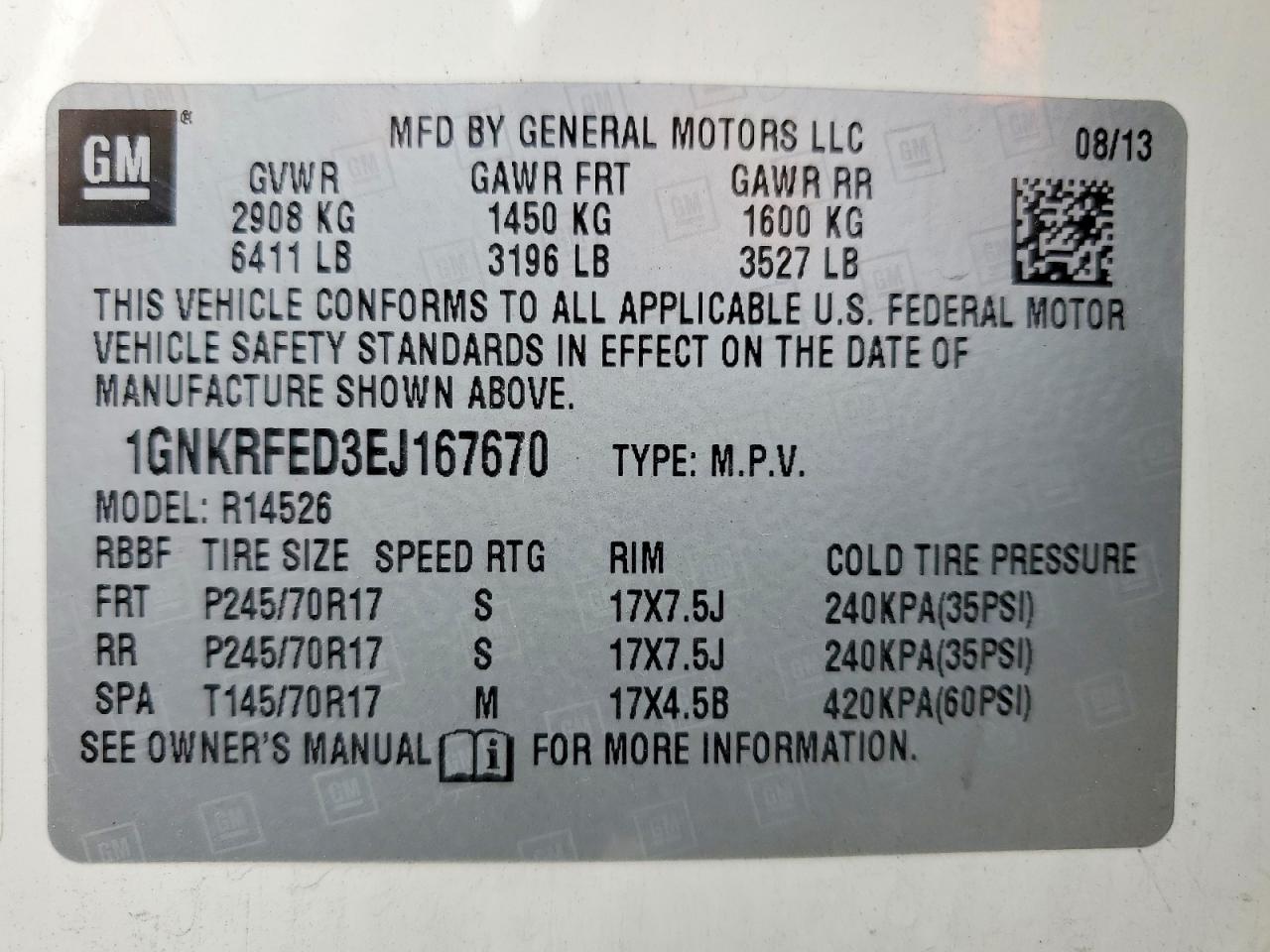 2014 CHEVROLET TRAVERSE LS photo 27