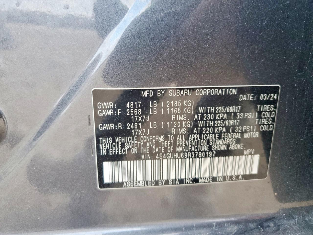 2024 SUBARU CROSSTREK WILDERNESS photo 25