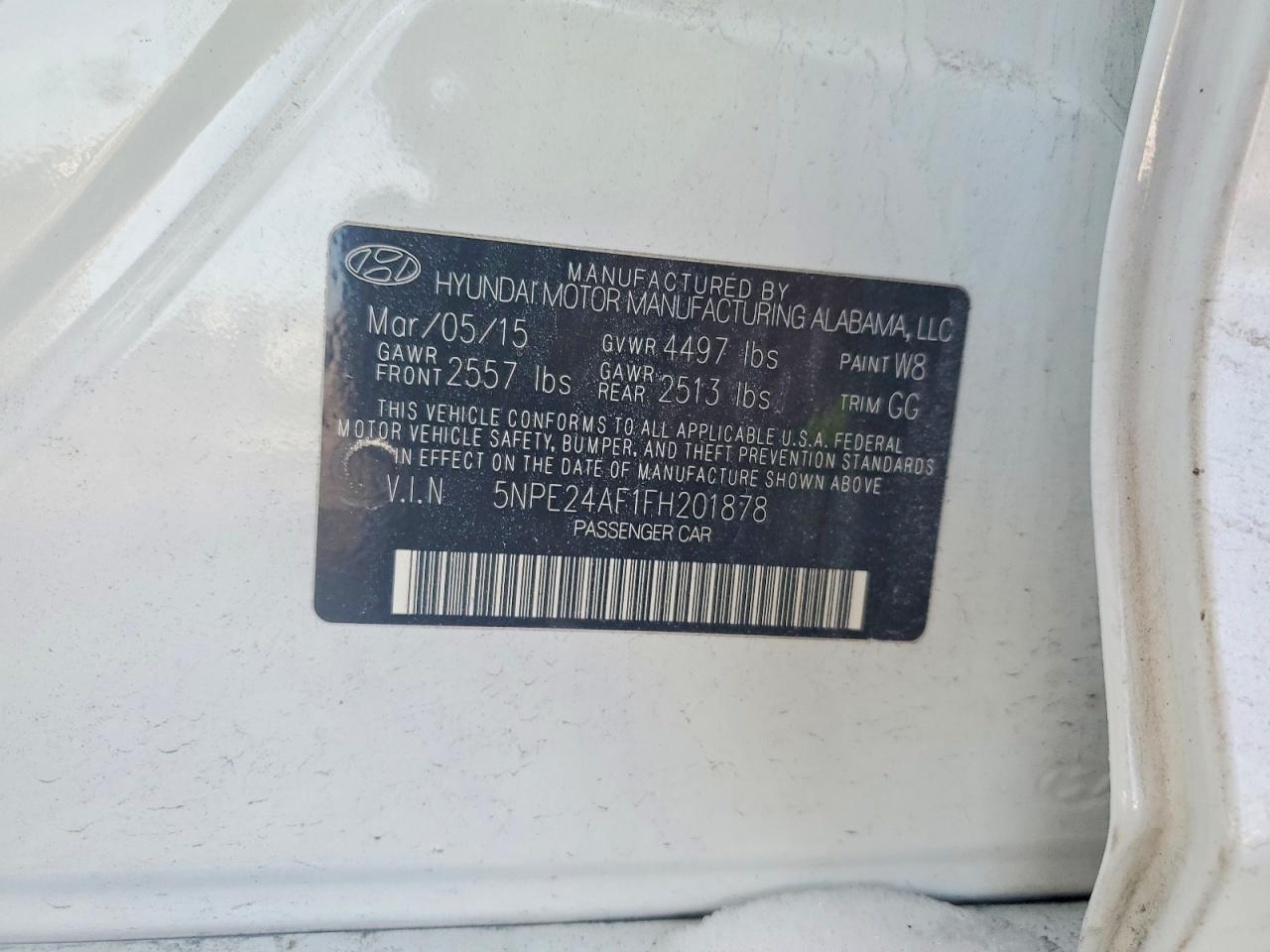 2015 HYUNDAI SONATA SE photo 23