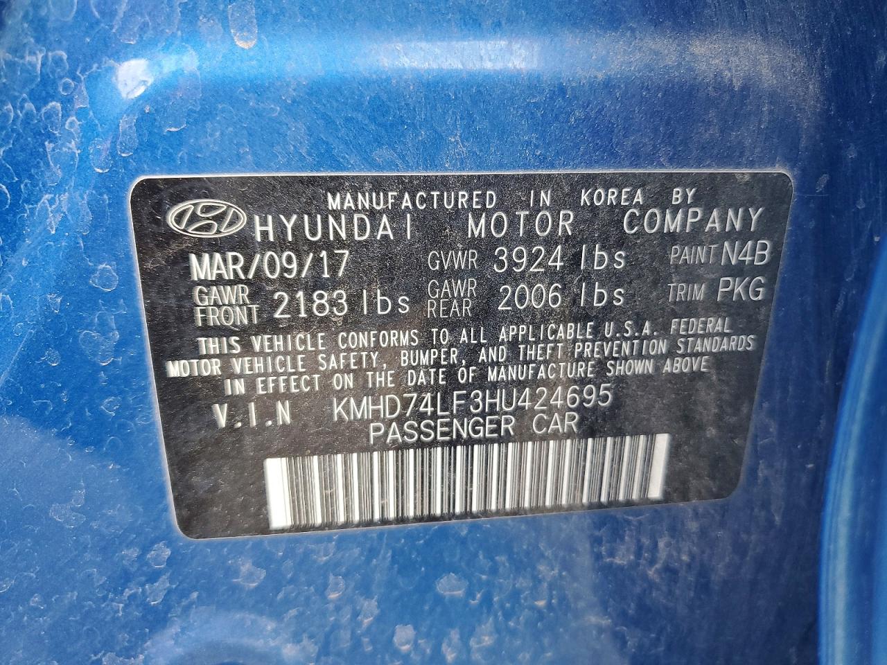 2017 HYUNDAI ELANTRA SE photo 23