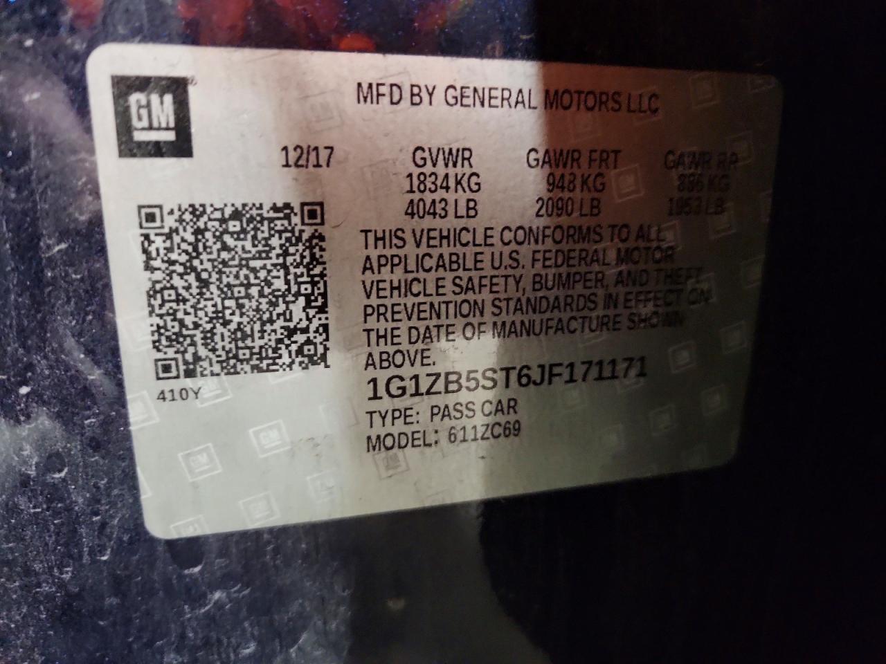 2018 CHEVROLET MALIBU LS photo 23