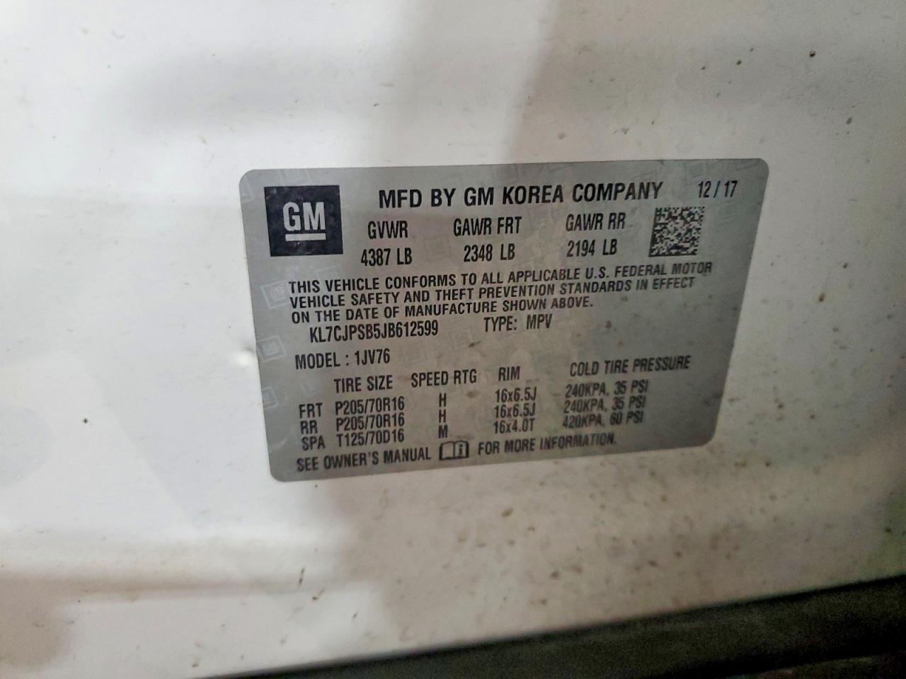 2018 CHEVROLET TRAX 1LT photo 25