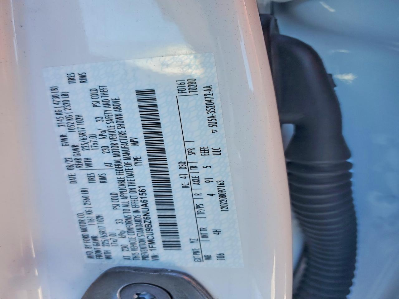 2022 FORD ESCAPE SE photo 13