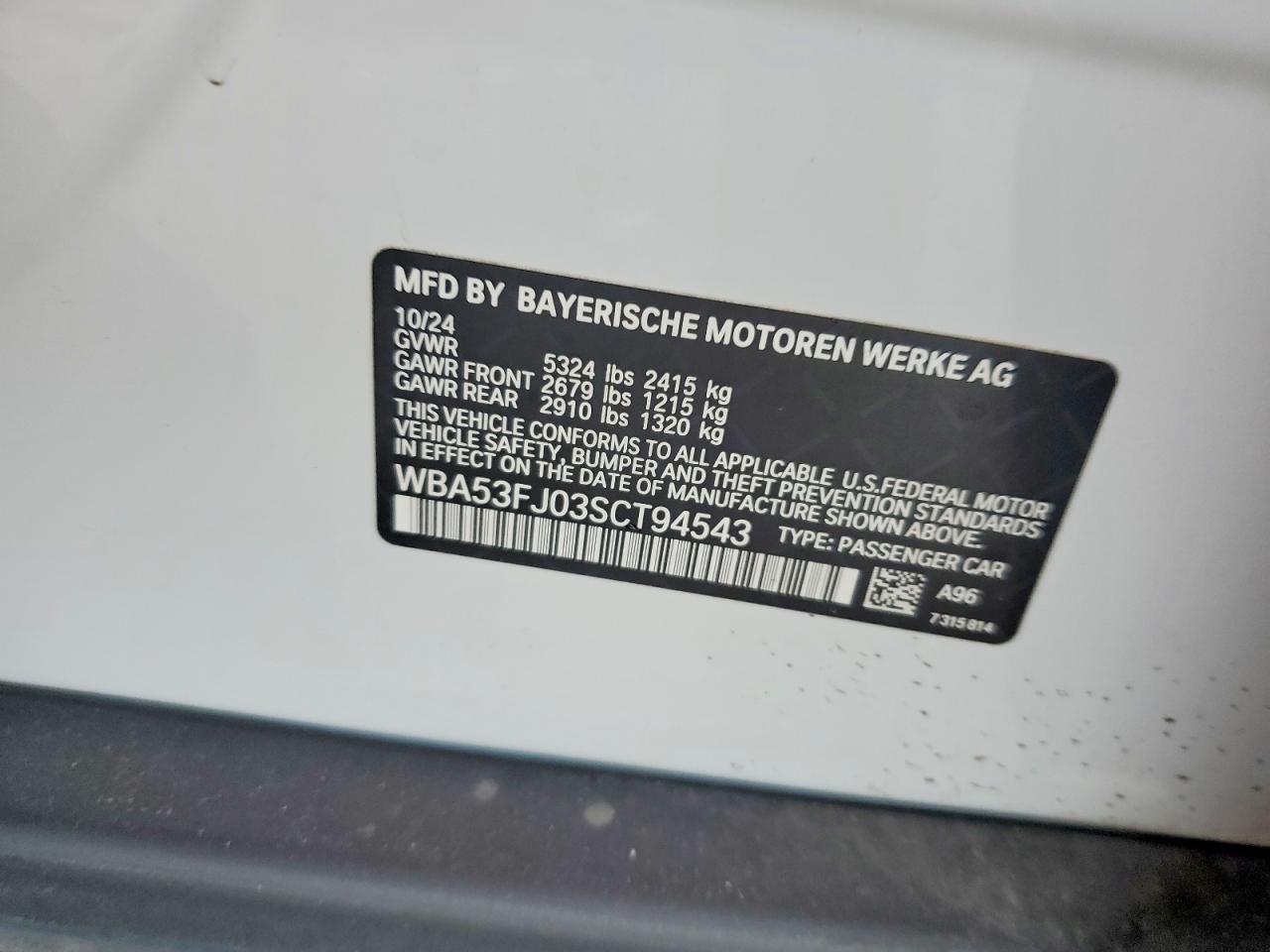 2025 BMW 530 XI photo 12