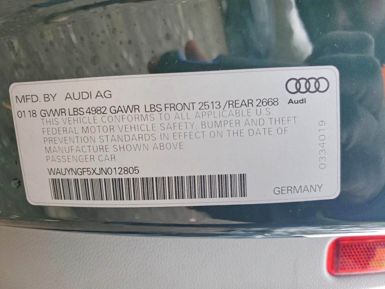 2018 AUDI A5 PREMIUM PLUS photo 23