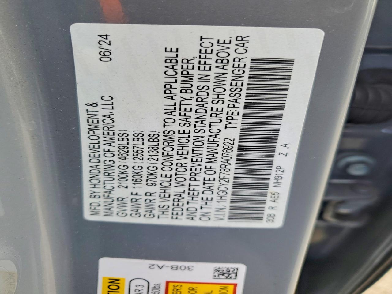 2024 HONDA ACCORD HYBRID SPORT-L photo 12
