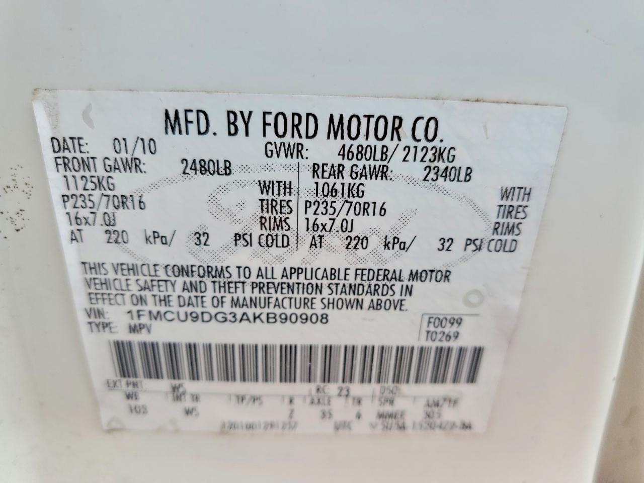 2010 FORD ESCAPE XLT photo 13