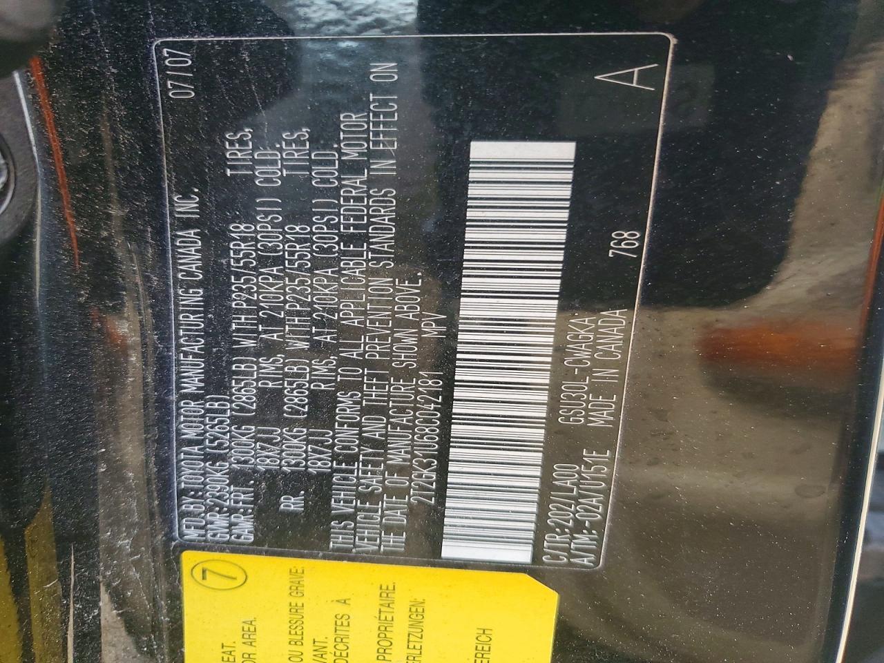 2008 LEXUS RX 350 photo 13