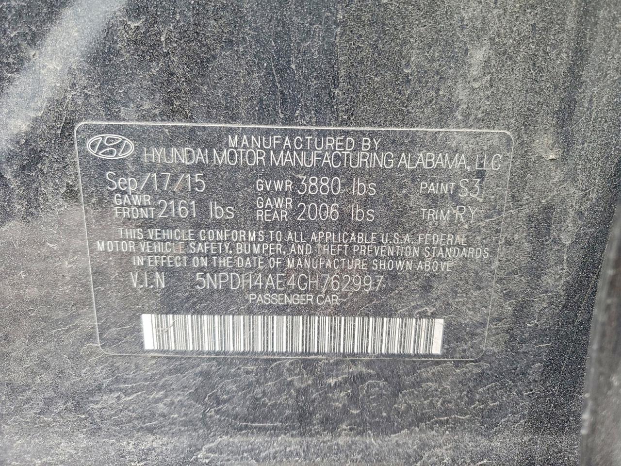 2016 HYUNDAI ELANTRA VALUE EDITION photo 23