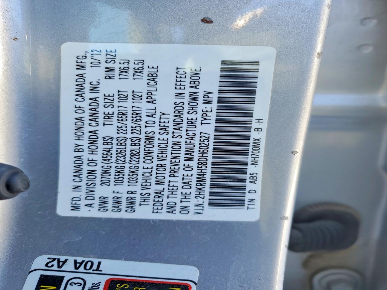 2013 HONDA CR-V EX photo 13