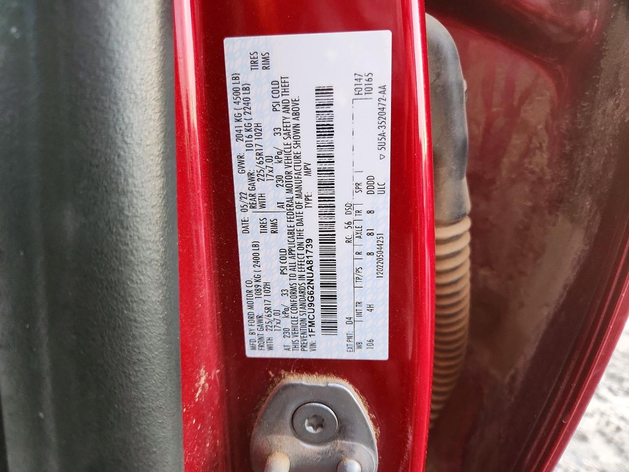 2022 FORD ESCAPE SE photo 27