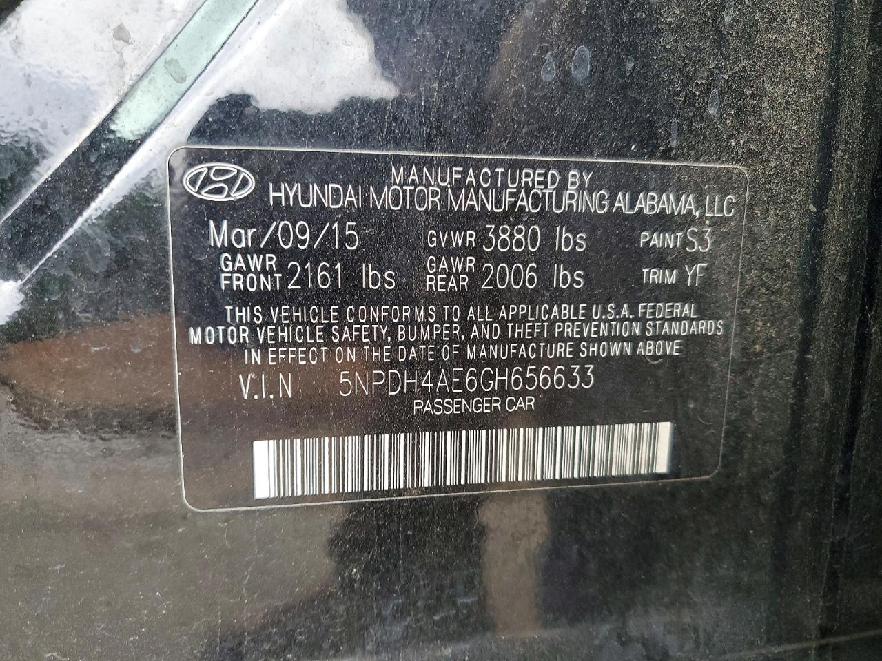 2016 HYUNDAI ELANTRA SE photo 23