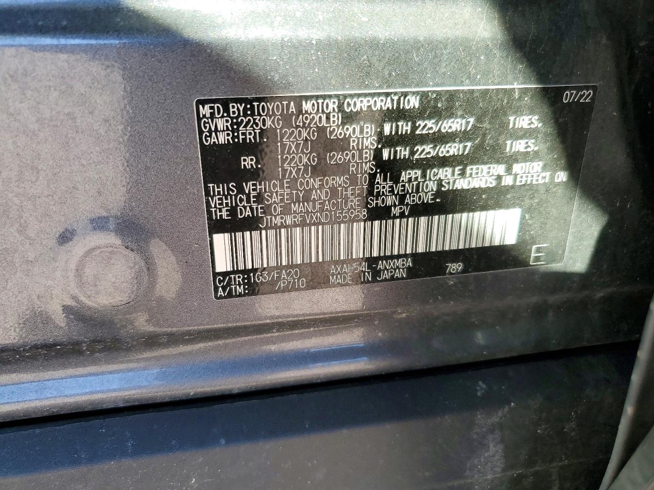 2022 TOYOTA RAV4 XLE photo 37