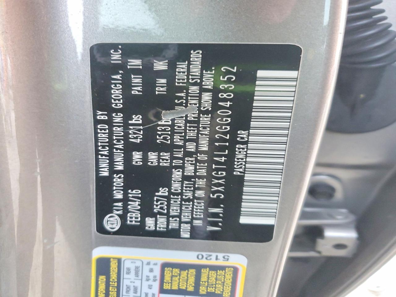2016 KIA OPTIMA LX photo 23
