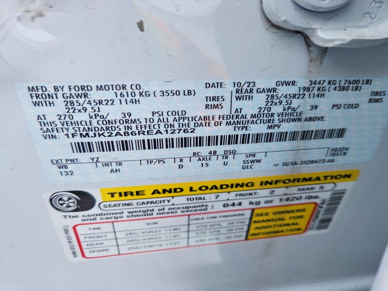 2024 FORD EXPEDITION MAX LIMITED photo 13