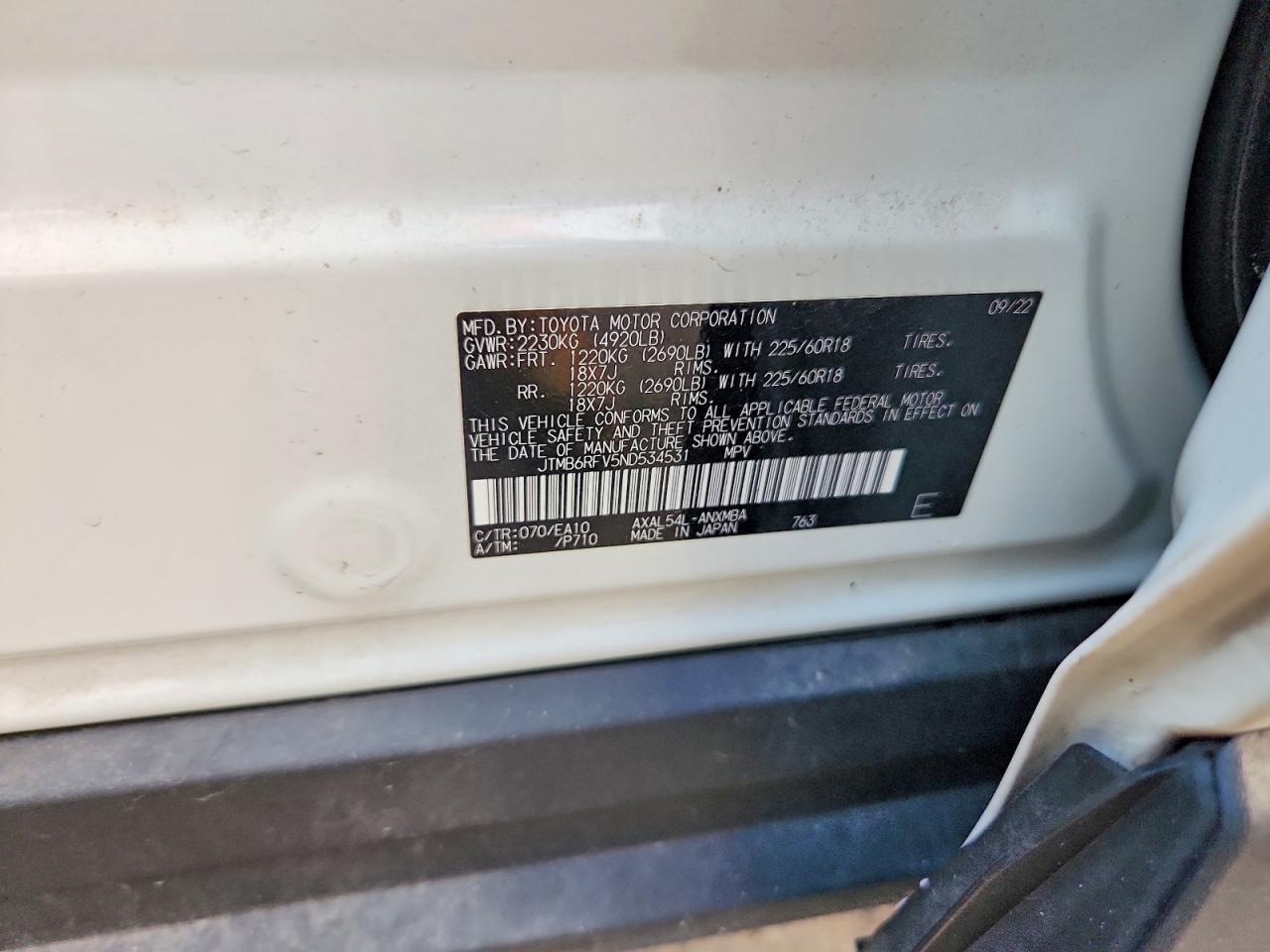 2022 TOYOTA RAV4 XLE PREMIUM photo 27