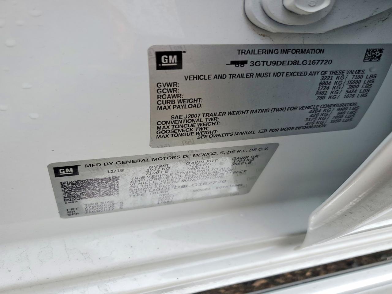 2020 GMC SIERRA K1500 SLT photo 12