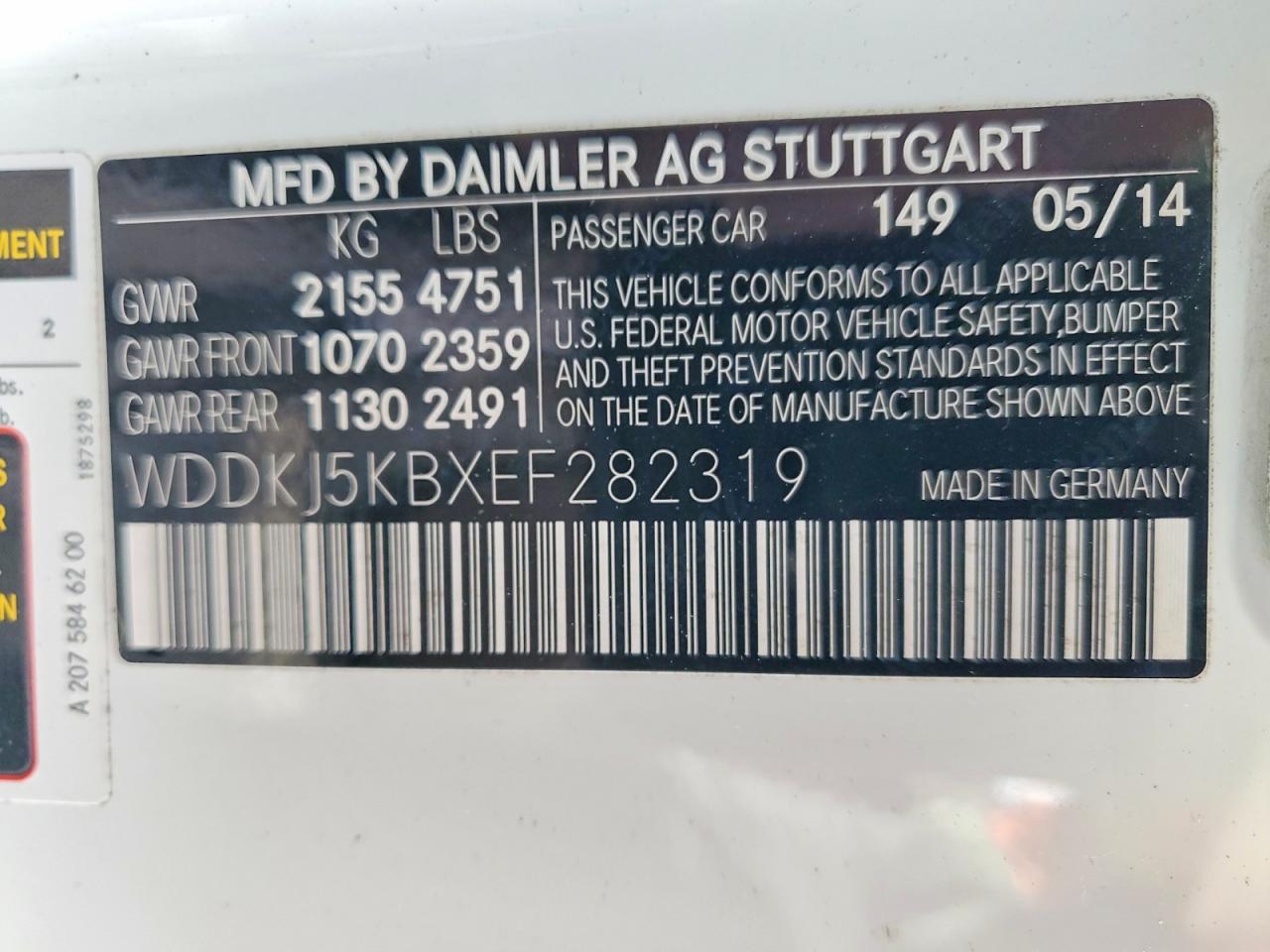 2014 MERCEDES-BENZ E 350 photo 12