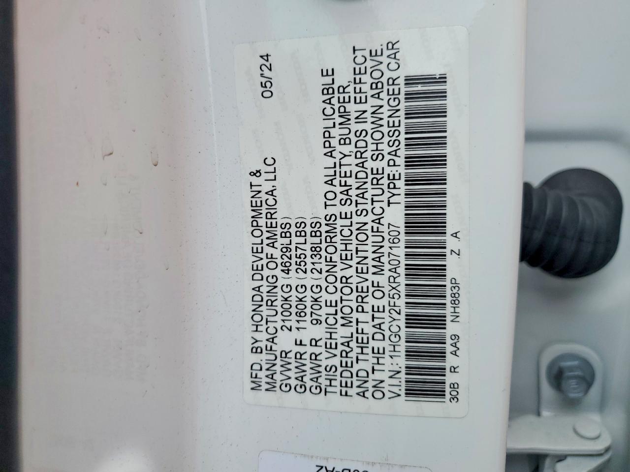 2024 HONDA ACCORD HYBRID SPORT photo 34