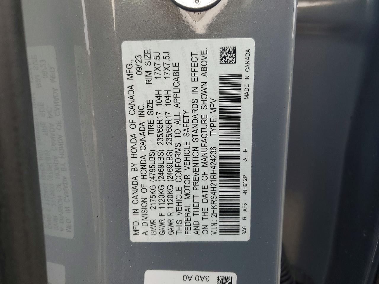 2024 HONDA CR-V LX photo 27