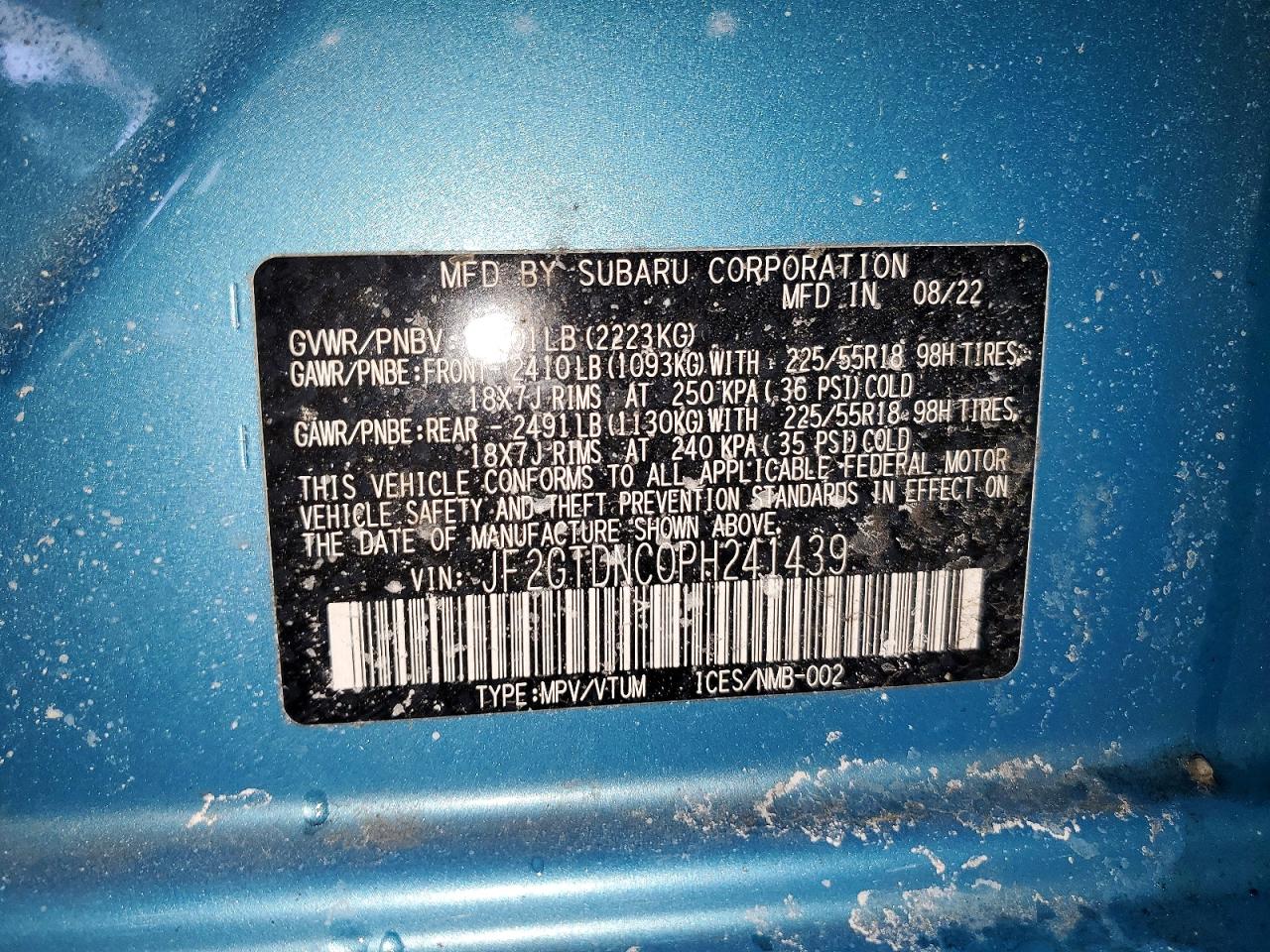 2023 SUBARU CROSSTREK LIMITED photo 13