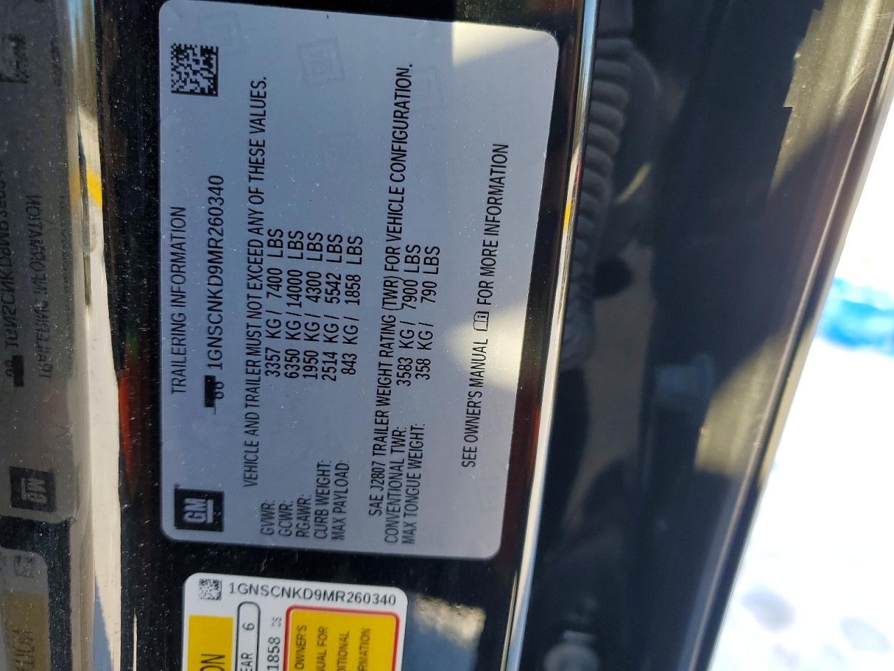 2021 CHEVROLET TAHOE C1500 LT photo 37