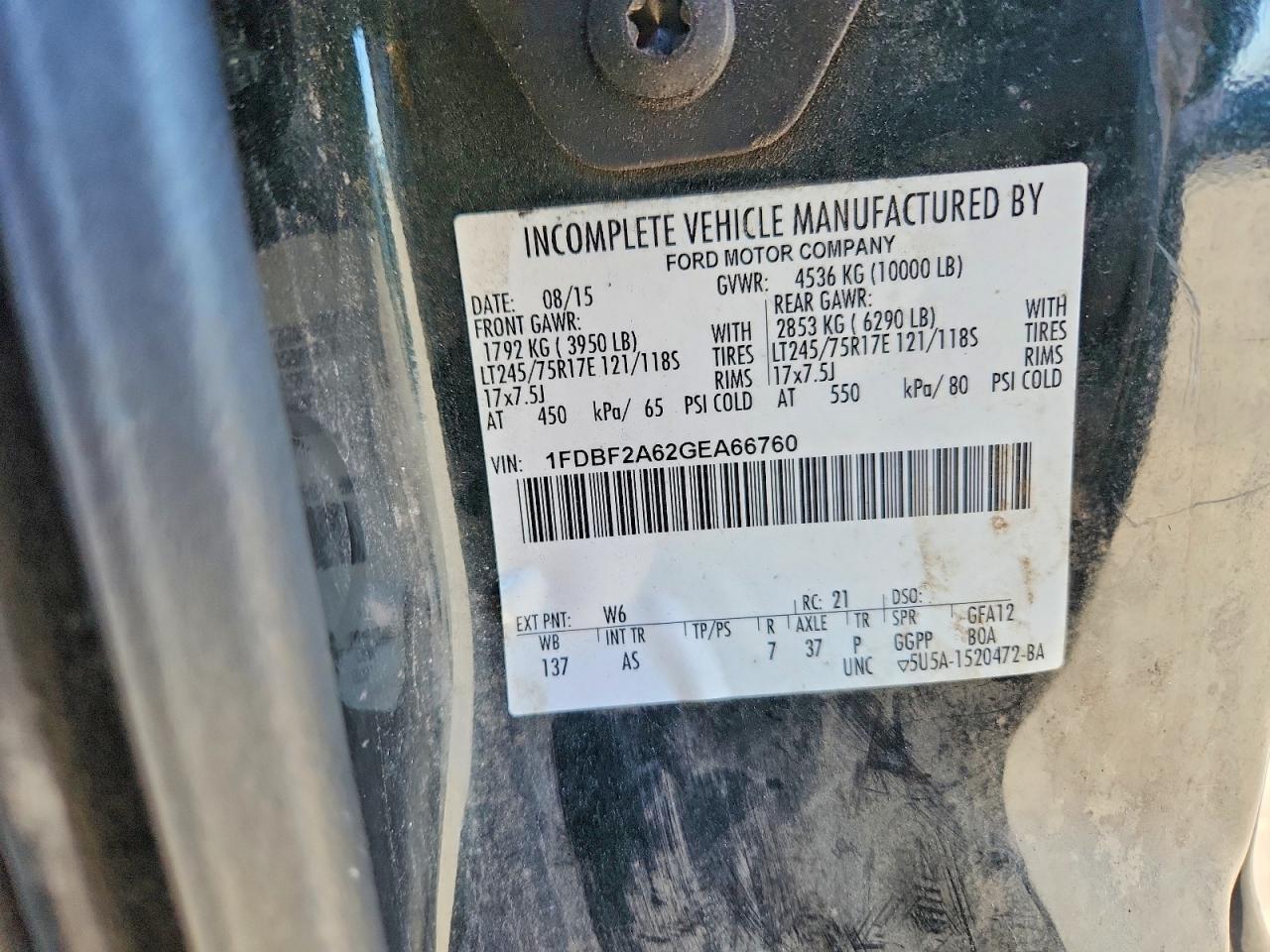 2016 FORD F250 SUPER DUTY UTILITY / SERVICE TRUCK photo 12