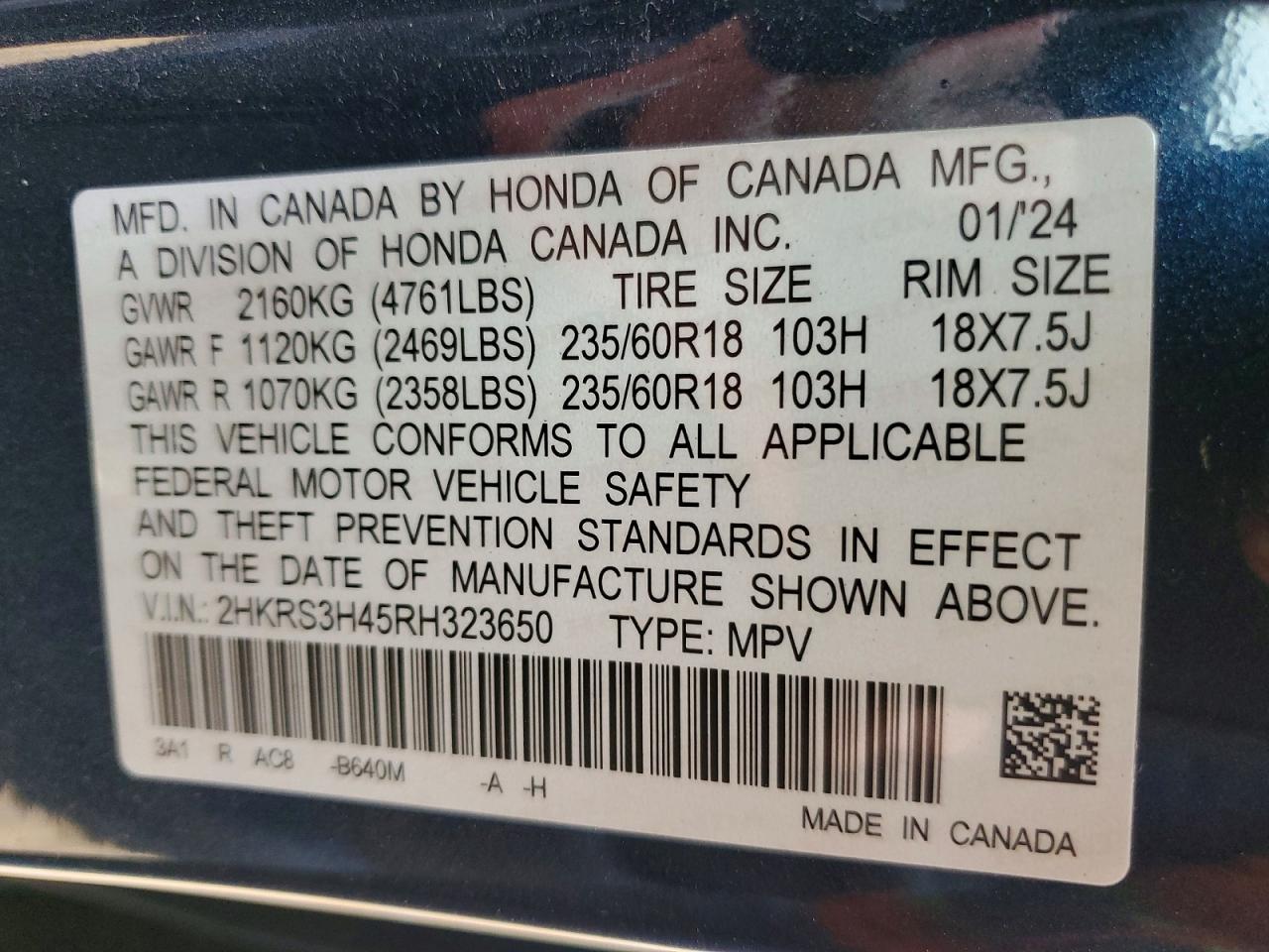 2024 HONDA CR-V EX photo 27
