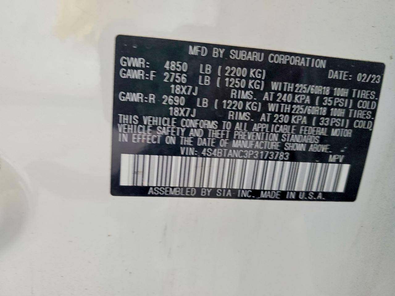 2023 SUBARU OUTBACK LIMITED photo 27