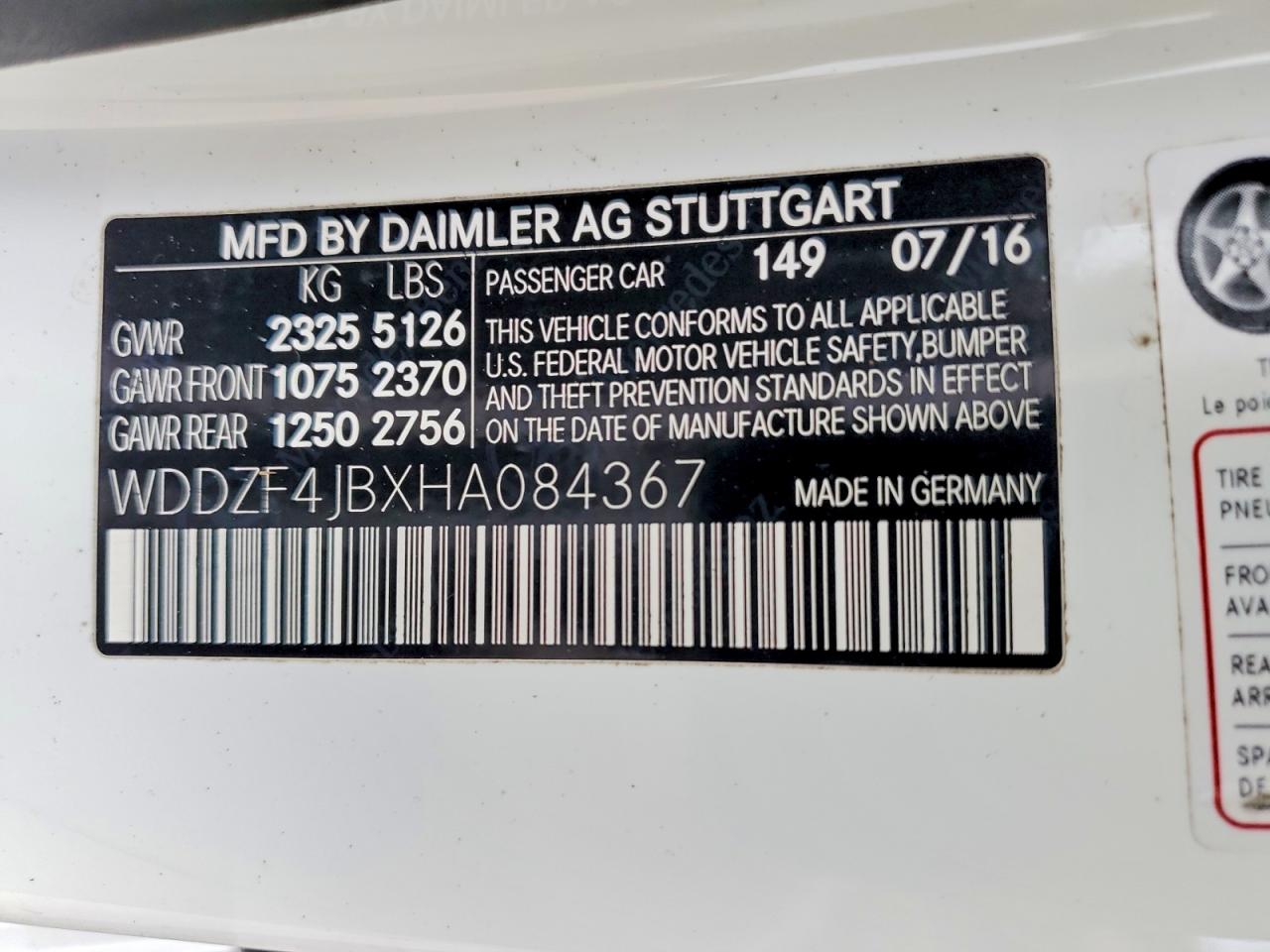 2017 MERCEDES-BENZ E 300 photo 23
