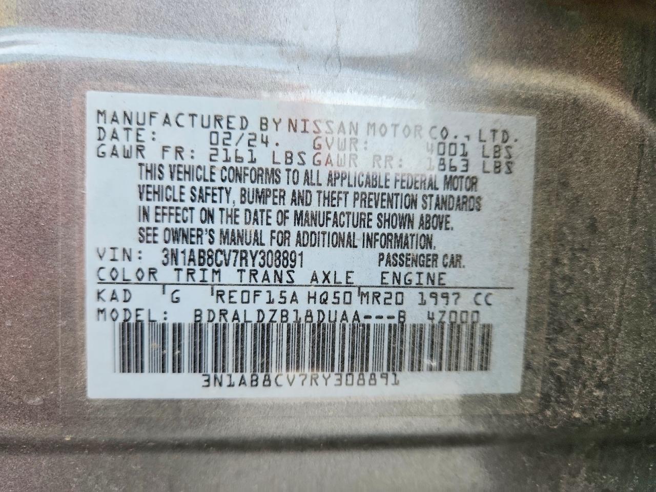 2024 NISSAN SENTRA SV photo 12