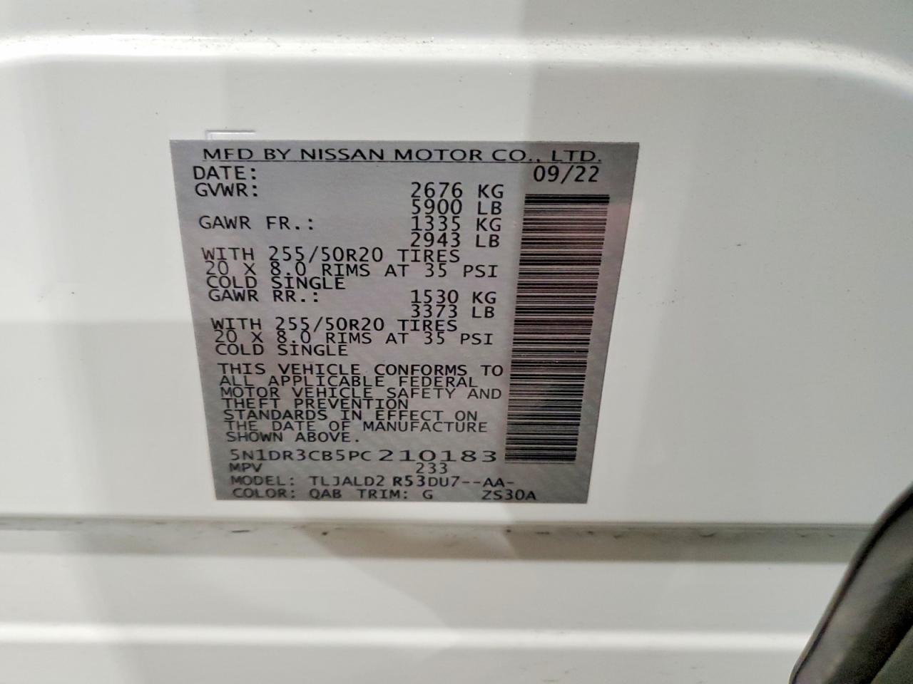 2023 NISSAN PATHFINDER SL photo 13