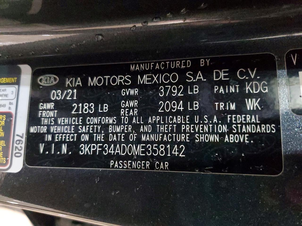 2021 KIA FORTE GT LINE photo 23